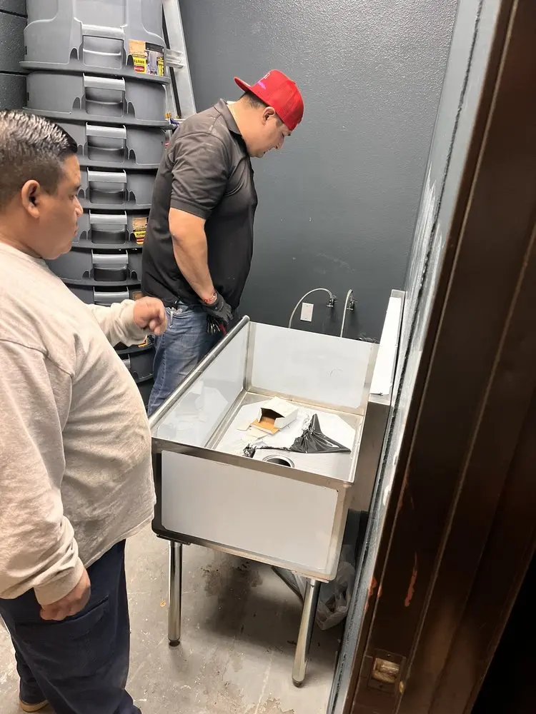 Commercial plumbing and sink installation in Spring Hill